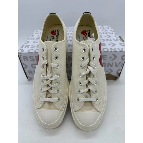 Converse x COMME des GARCONS Chuck 70 Mens Size 13 Cream White CDG Shoes 150207C